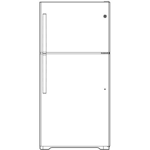 GE 19.2 Cu. Ft. Garage Ready Top-Freezer Refrigerator