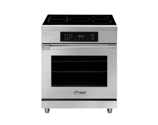 30" Induction Pro Range, Silver Stainless Steel