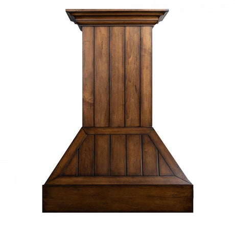 ZLINE Shiplap Wooden Wall Mount Range Hood in Rustic Light Finish - Includes Motor (349LL)