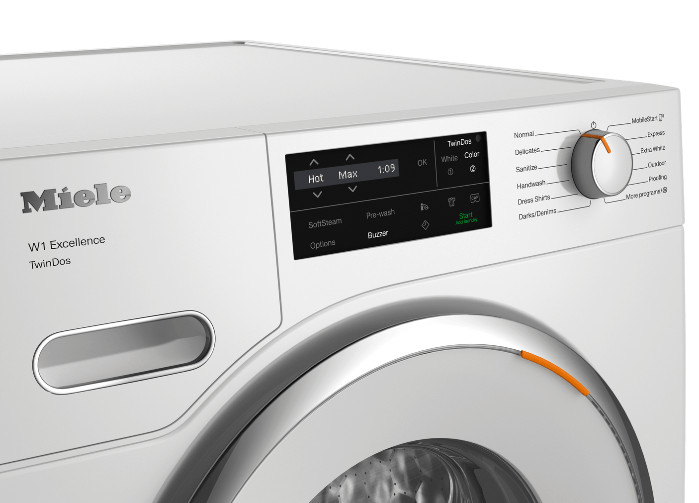 WXF660 WCS TDos - W1 front-loading washing machine: 8 kg  1600 rpm  Auto Dosing  Pre-Ironing  Miele@home  CapDosing