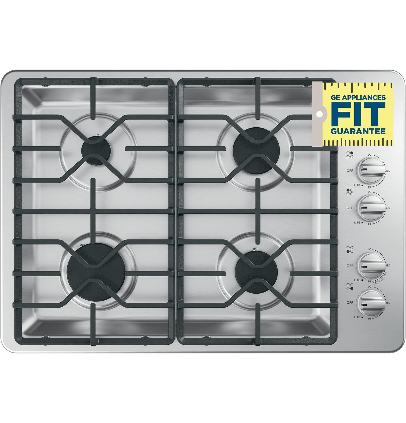 GE® 30" Built-In Gas Cooktop with Dishwasher-Safe Grates