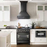 ZLINE Wooden Wall Mount Range Hood in Black - Includes Motor (321CC)