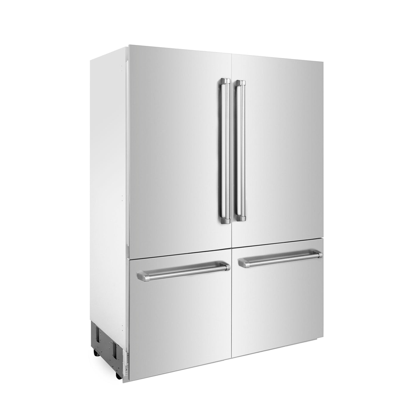 ZLINE 60 in. 32.2 cu. ft. Built-In 4-Door French Door Refrigerator with Internal Water and Ice Dispenser in Stainless Steel (RBIV-304-60)