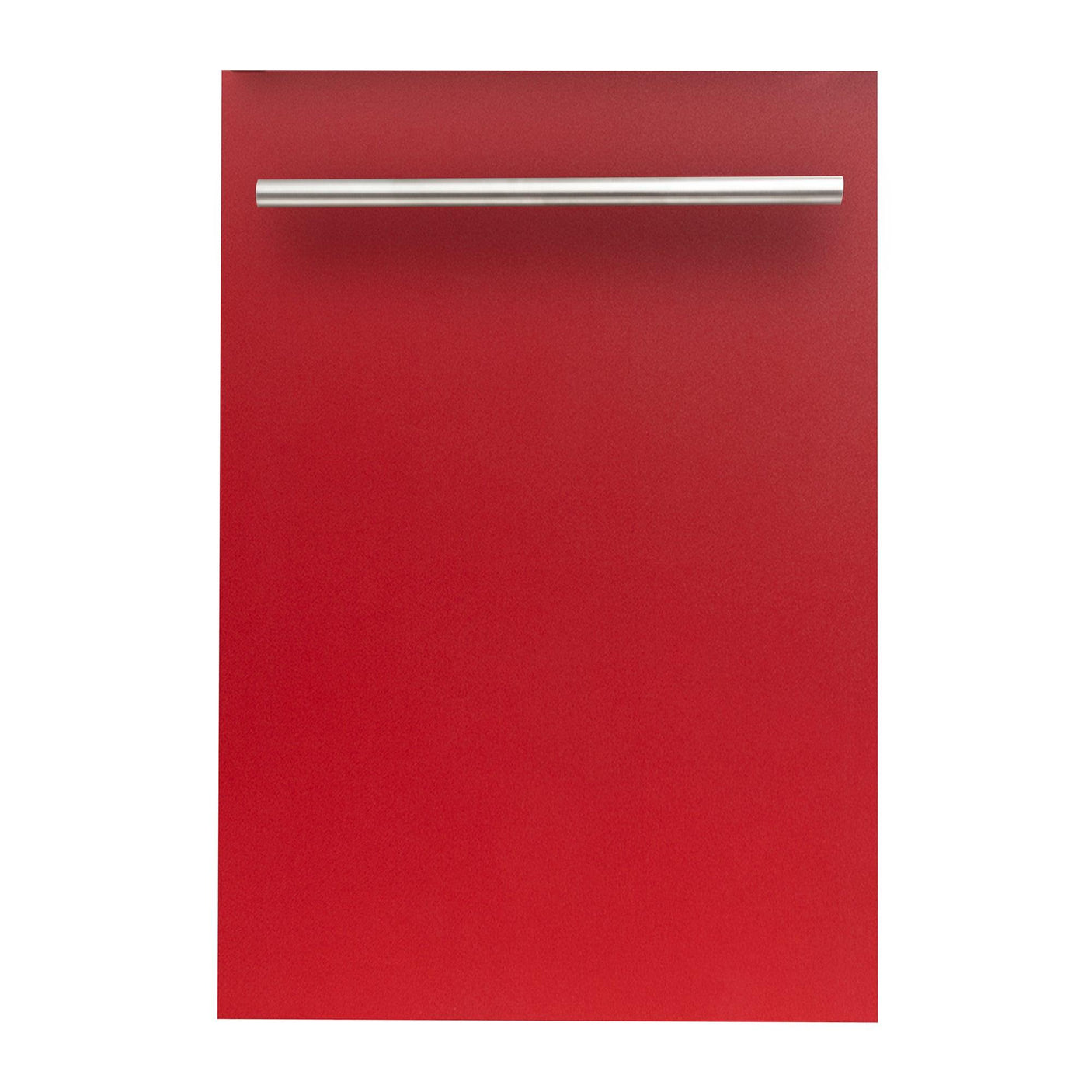 ZLINE 18 in. Compact Top Control Dishwasher with Stainless Steel Tub and Modern Style Handle, 52 dBa (DW-18) [Color: Red Matte]