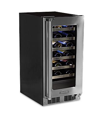 15" High Efficiency Single Zone Wine Cellar - Panel Overlay, Frame Ready Glass Door - Integrated Left Hinge