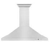 ZLINE Convertible Vent Wall Mount Range Hood in Stainless Steel with Crown Molding (KBCRN)