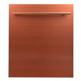 ZLINE 24 in. Dishwasher Panel with Modern Handle (DP-24) [Color: Hand Hammered Copper]