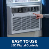 GE® 12,000 BTU Smart Heat/Cool Electronic Window Air Conditioner for Large Rooms up to 550 sq. ft.