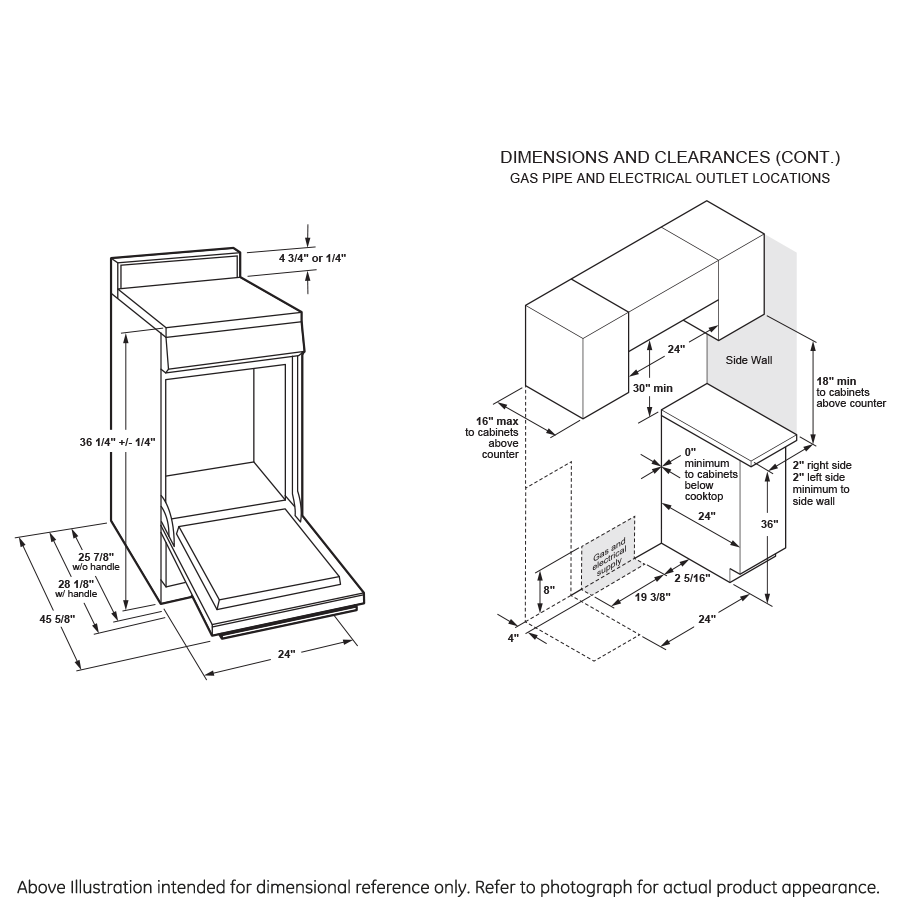 24" 2.9 Cu. Ft. Gas Free-Standing Range with Convection and Modular Backguard