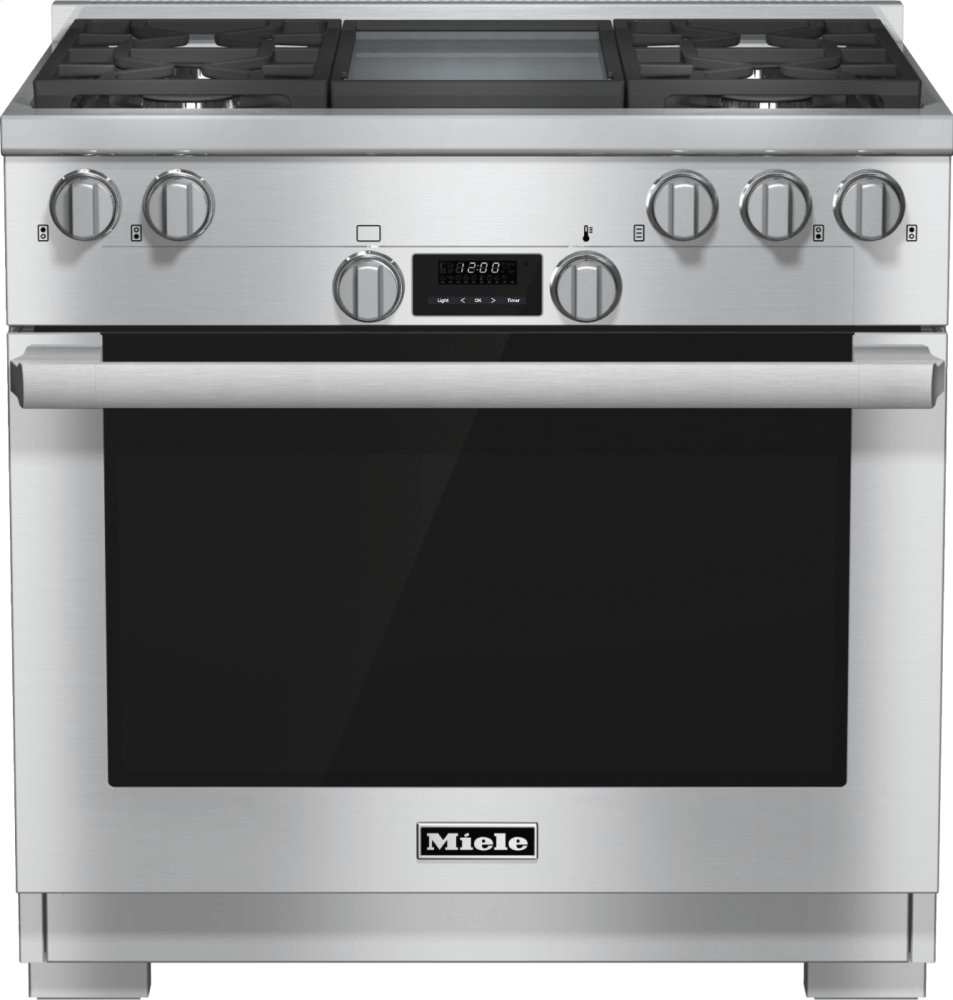 36 inch range All Gas with DirectSelect, Twin convection fans and M Pro dual stacked burners