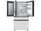 Bespoke 4-Door French Door Refrigerator (23 cu. ft.) with Beverage Center™ in Morning Blue Glass Top Panels and White Glass Middle and Bottom Panels