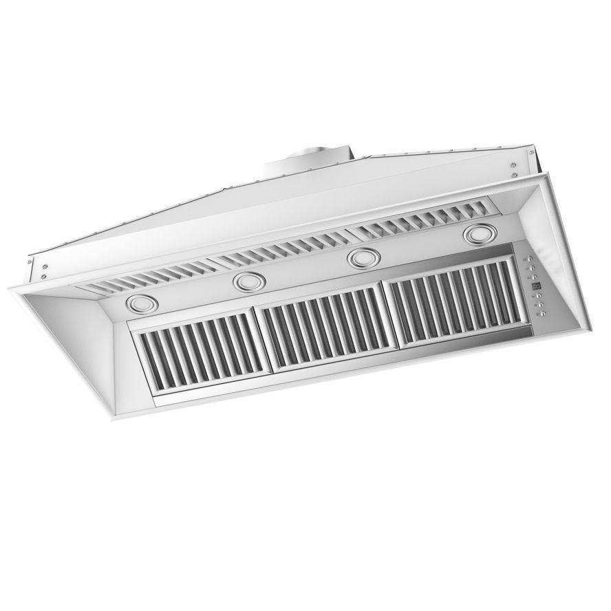 ZLINE Ducted Island Mount Range Hood Insert in Stainless Steel (721i)