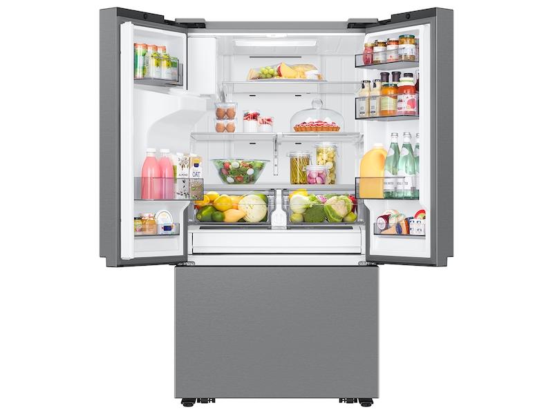 31 cu. ft. Mega Capacity 3-Door French Door Refrigerator with External Water and Ice Dispenser in Stainless Steel