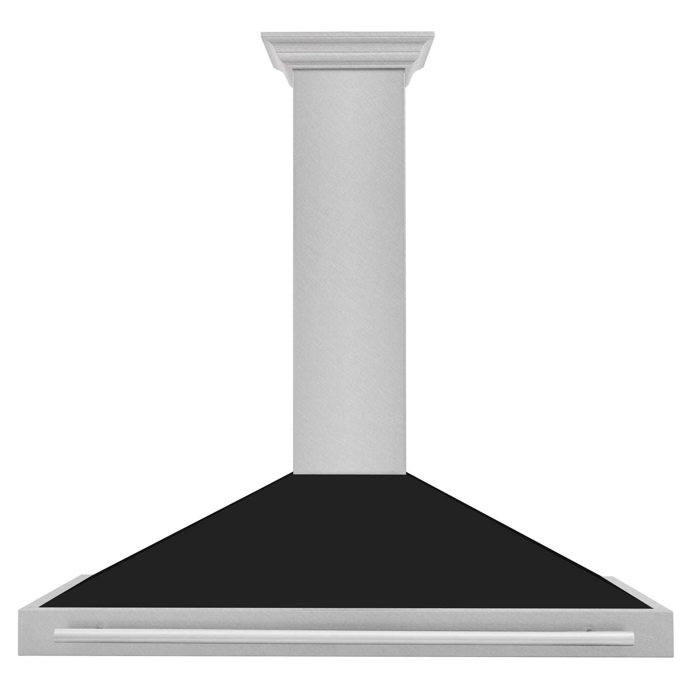 ZLINE 48 in. Convertible Fingerprint Resistant DuraSnow Stainless Steel Range Hood with Stainless Steel Handle (KB4SNX-48) [Color: Black Matte Shell]