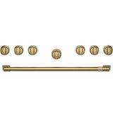 Café™ 36" Brushed Brass Handle & Knob Set for Pro Range and Rangetop