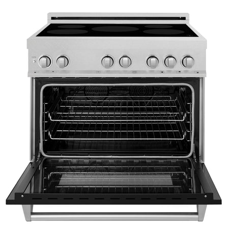 ZLINE 36" 4.6 cu. ft. Induction Range with a 5 Element Stove and Electric Oven (RAINDS-36) [Color: Black Matte]