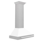 ZLINE 36 in. Stainless Steel Range Hood with Stainless Steel Handle and Color Options (KB4STX-36) [Color: White Matte Shell]