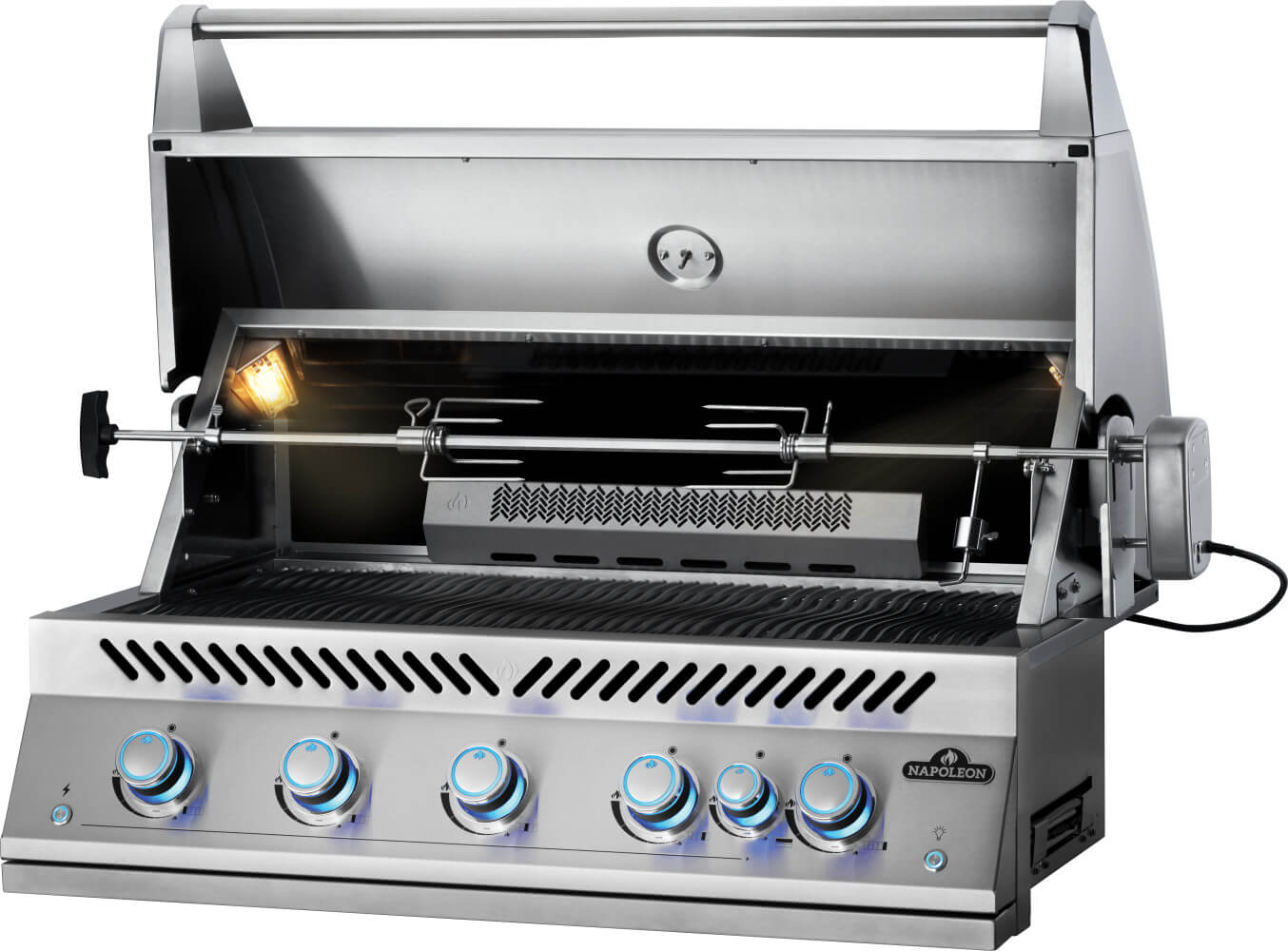 Built-In 700 Series 38 with Infrared Rear Burner , Natural Gas, Stainless Steel