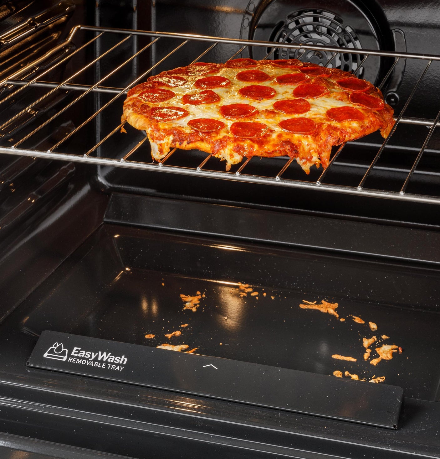 GE® 30" Slide-In Front-Control Convection Gas Range with No Preheat Air Fry and EasyWash™ Oven Tray