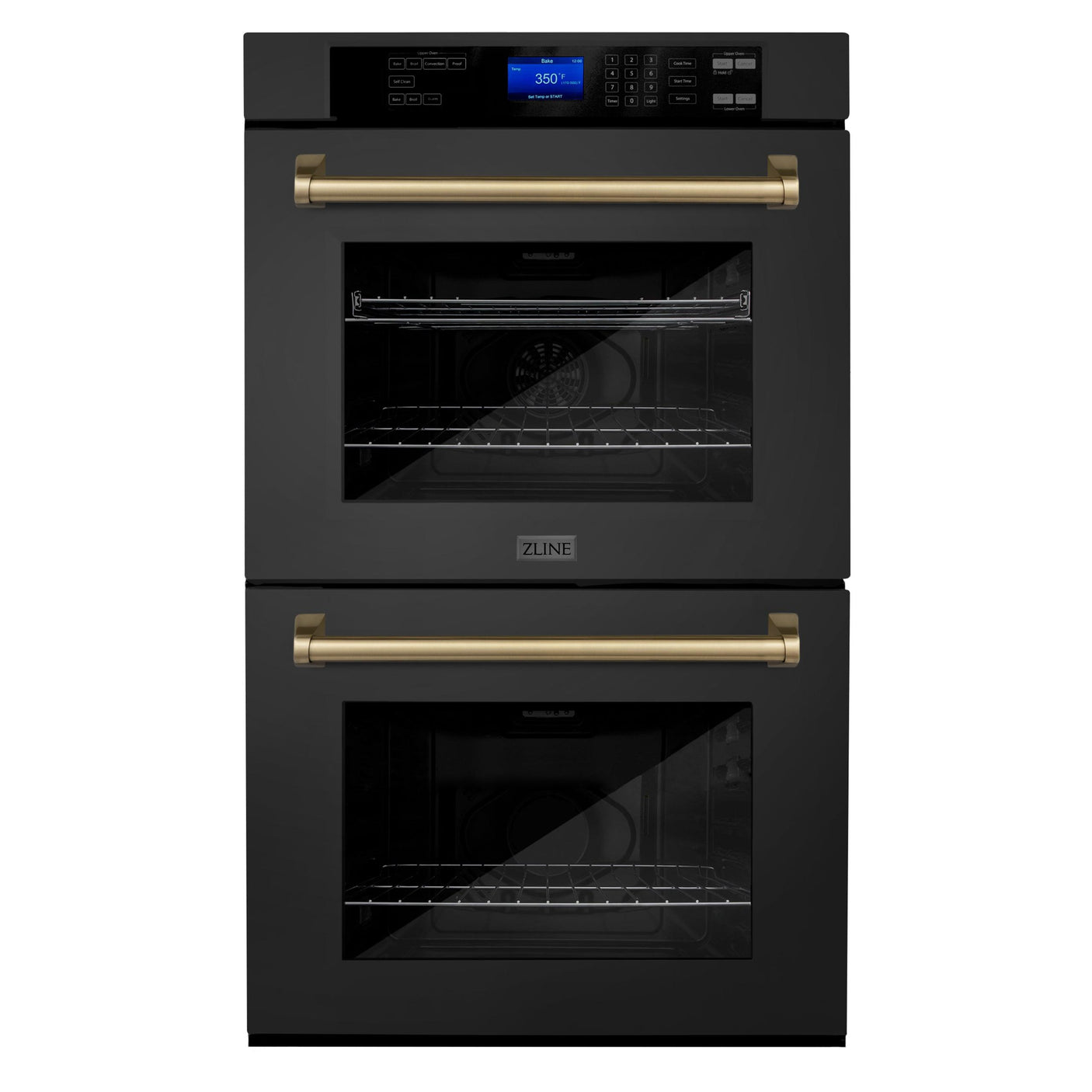 ZLINE 30" Autograph Edition Double Wall Oven with Self Clean and True Convection in Black Stainless Steel (AWDZ-30-BS) [Color: Champagne Bronze]