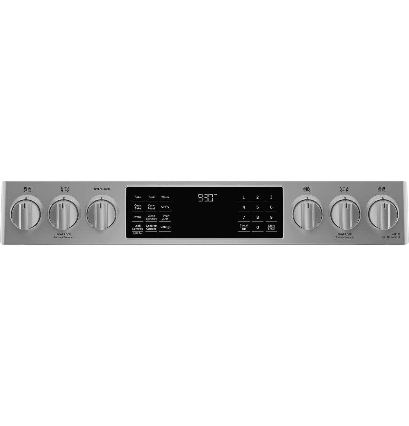 GE Profile™ 30" Smart Slide-In Front-Control Gas Fingerprint Resistant Range with No Preheat Air Fry