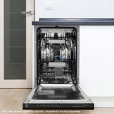 ZLINE Autograph Edition 18? Tallac Series 3rd Rack Top Control Dishwasher in Custom Panel Ready with Champagne Bronze Handle, 51dBa (DWVZ-18-CB)