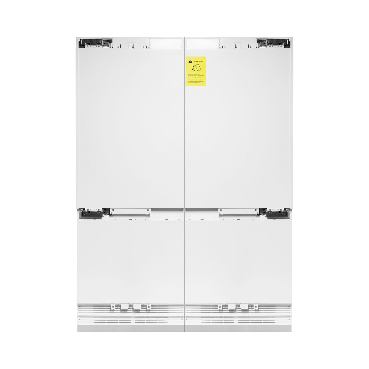 ZLINE 60" 32.2 cu. Ft. Panel Ready Built-In 4-Door French Door Refrigerator with Internal Water and Ice Dispenser (RBIV-60)