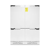 ZLINE 60" 32.2 cu. Ft. Panel Ready Built-In 4-Door French Door Refrigerator with Internal Water and Ice Dispenser (RBIV-60)