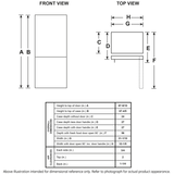 GE® ENERGY STAR® 17.7 Cu. Ft. Counter-Depth Bottom-Freezer Refrigerator