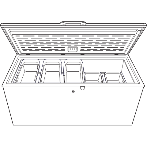 GE® ENERGY STAR® 21.7 Cu. Ft. Manual Defrost Chest Freezer