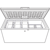 GE® ENERGY STAR® 21.7 Cu. Ft. Manual Defrost Chest Freezer