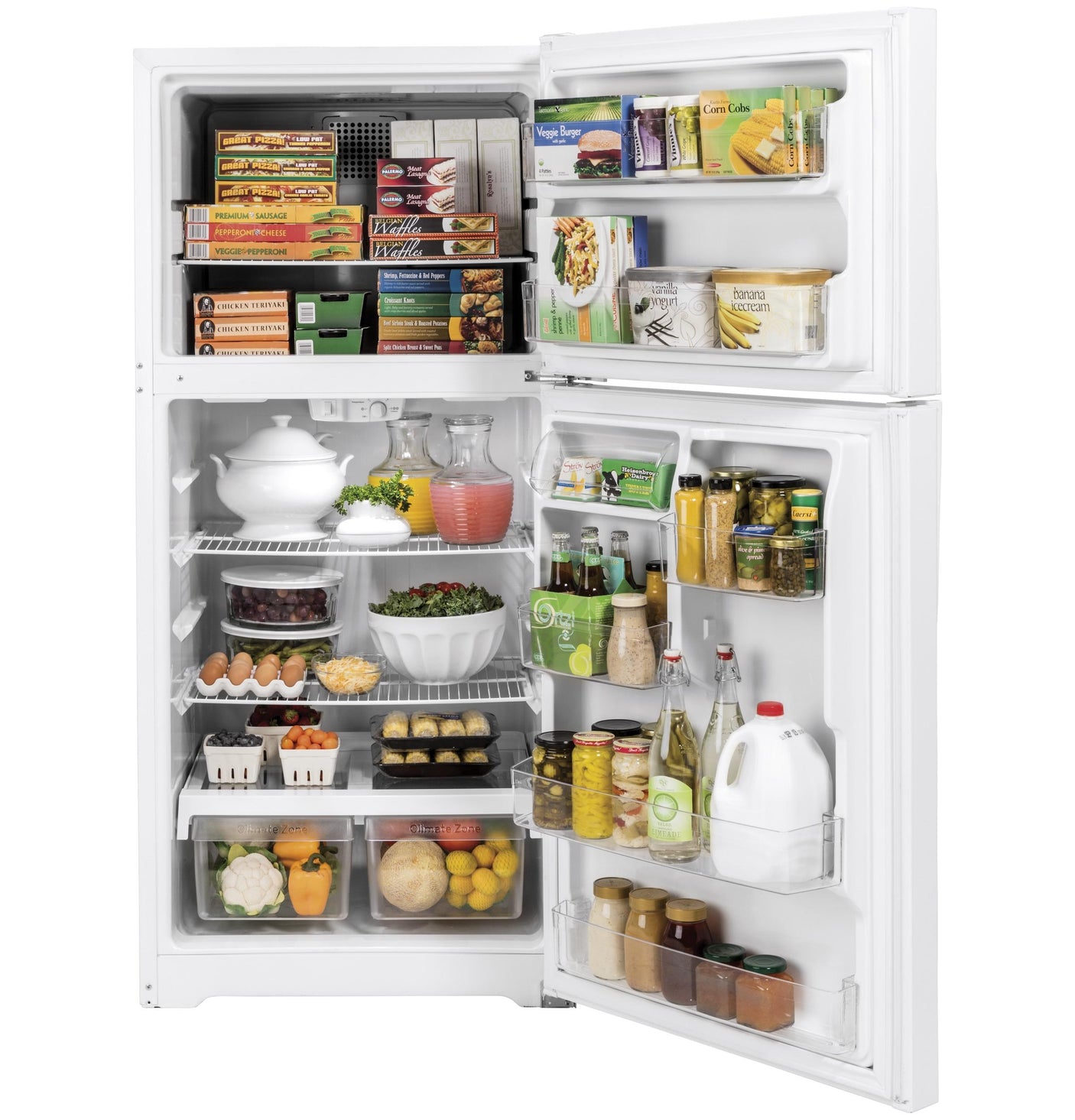 GE® ENERGY STAR® 19.2 Cu. Ft. Top-Freezer Refrigerator