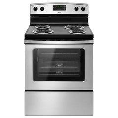 Amana® 30-inch Amana® Electric Range with Self Clean - Black-on-Stainless