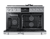 48" Pro Dual-Fuel Steam Range, Silver Stainless Steel, LiquidPropane