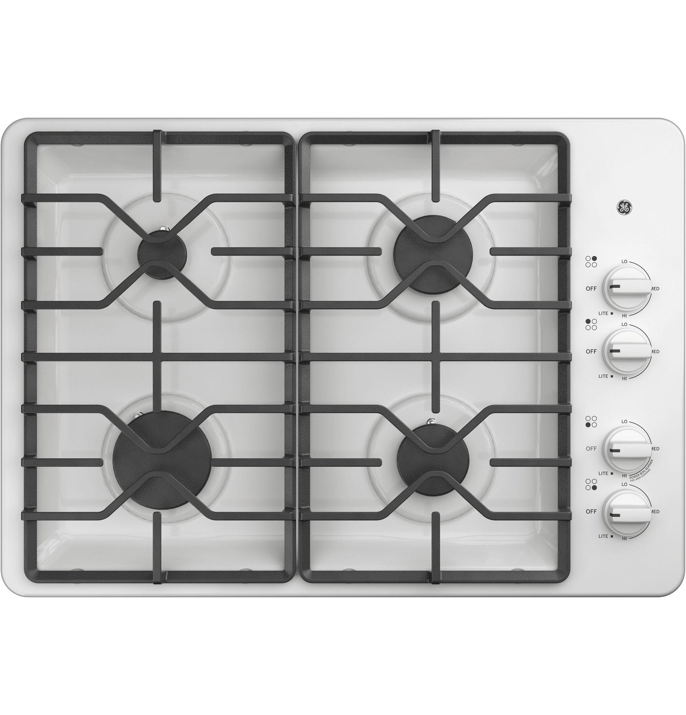 GE® 30" Built-In Gas Cooktop with Dishwasher-Safe Grates