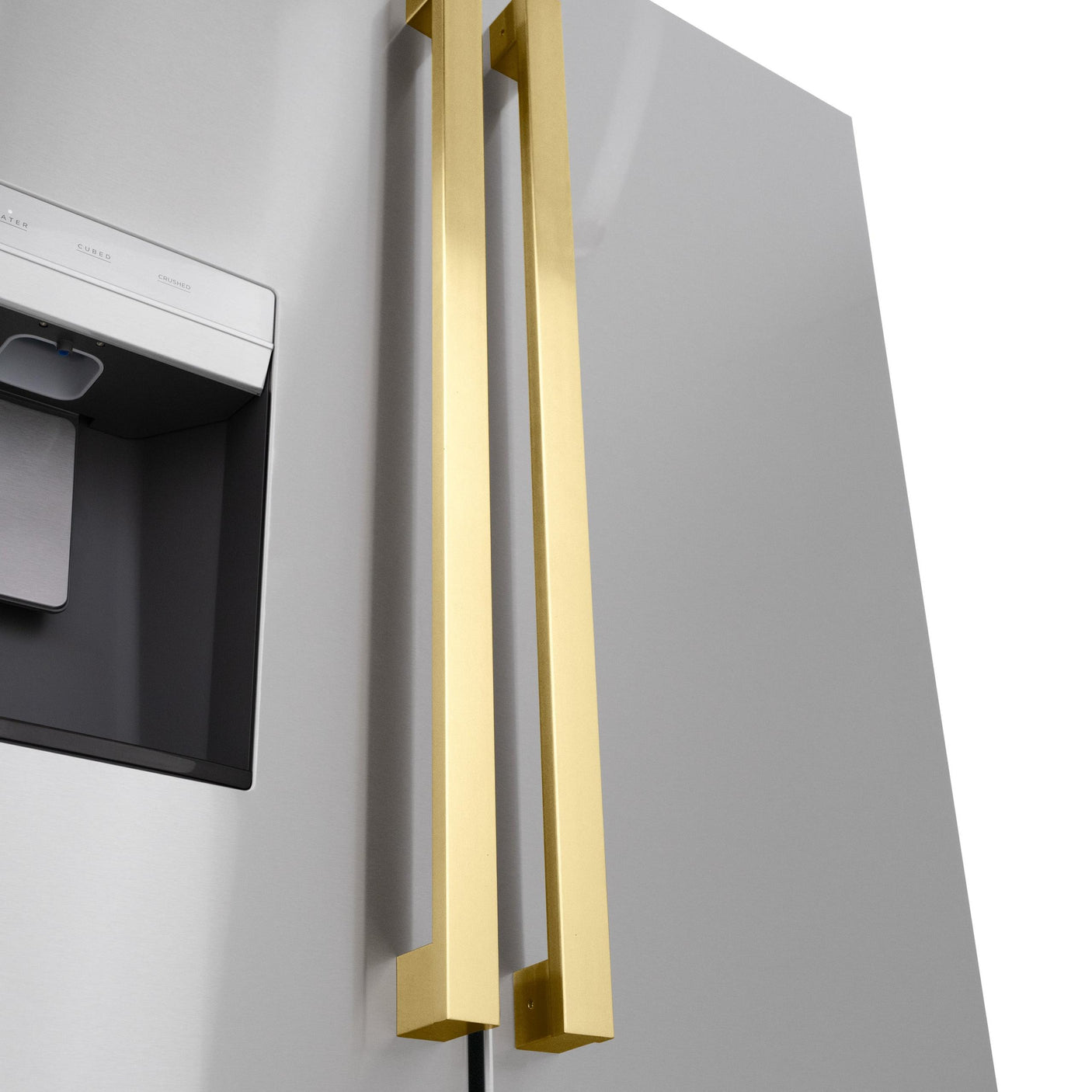 ZLINE Polished Gold Autograph Edition Modern Handles for Freestanding Refrigerators (RFMHZ-F-36-G)