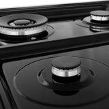 ZLINE 24 in. 2.8 cu. ft. Range with Gas Stove and Gas Oven in DuraSnow Stainless Steel (RGS-SN-24) [Color: Black Matte]