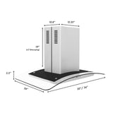 ZLINE Island Mount Range Hood in Stainless Steel & Glass (GL5i)