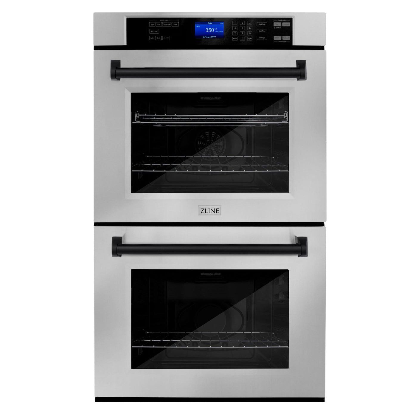 ZLINE 30" Autograph Edition Double Wall Oven with Self Clean and True Convection in DuraSnow Stainless Steel (AWDSZ-30) [Color: Matte Black]