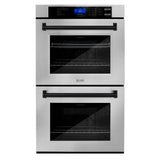 ZLINE 30" Autograph Edition Double Wall Oven with Self Clean and True Convection in DuraSnow Stainless Steel (AWDSZ-30) [Color: Matte Black]