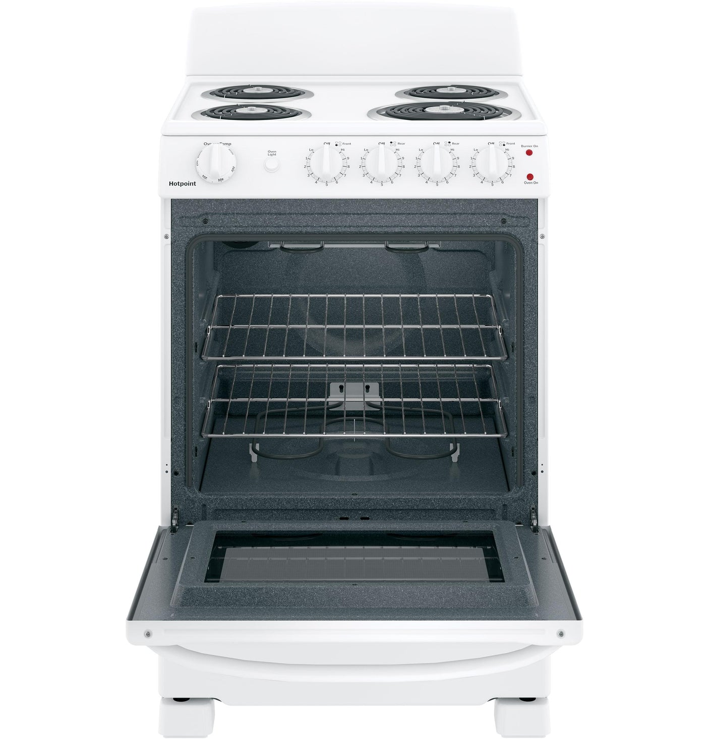 Hotpoint® ENERGY STAR® 24" Electric Free-Standing Front-Control Range