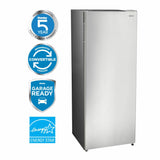 Danby 6.8 cu. ft. Convertible Upright Freezer in Stainless Steel Look