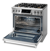 Thor Kitchen 36-inch Tilt Panel Gas Range - Professional - Model Trg3601