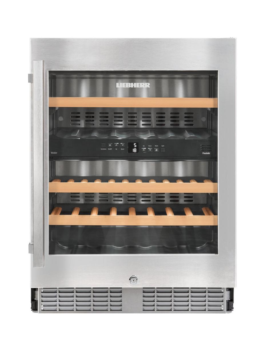 Built-under multi-temperature wine fridge