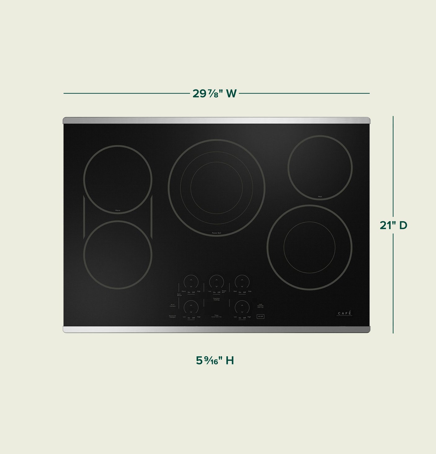 Café™ 30" Touch-Control Electric Cooktop