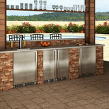 15-In Outdoor Built-In Crescent Ice Machine with Door Style - Stainless Steel