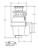 1/2 HP 5 Year Warranty, Batch Feed waste disposal