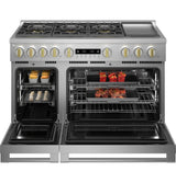 Monogram 48" All Gas Professional Range with 6 Burners and Griddle