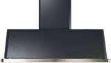 Majestic 60 Inch Matte Graphite Wall Mount Convertible Range Hood