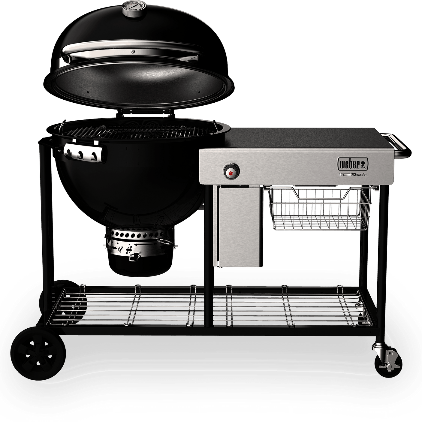 Summit® Kamado S6 Charcoal Grill Center - Black